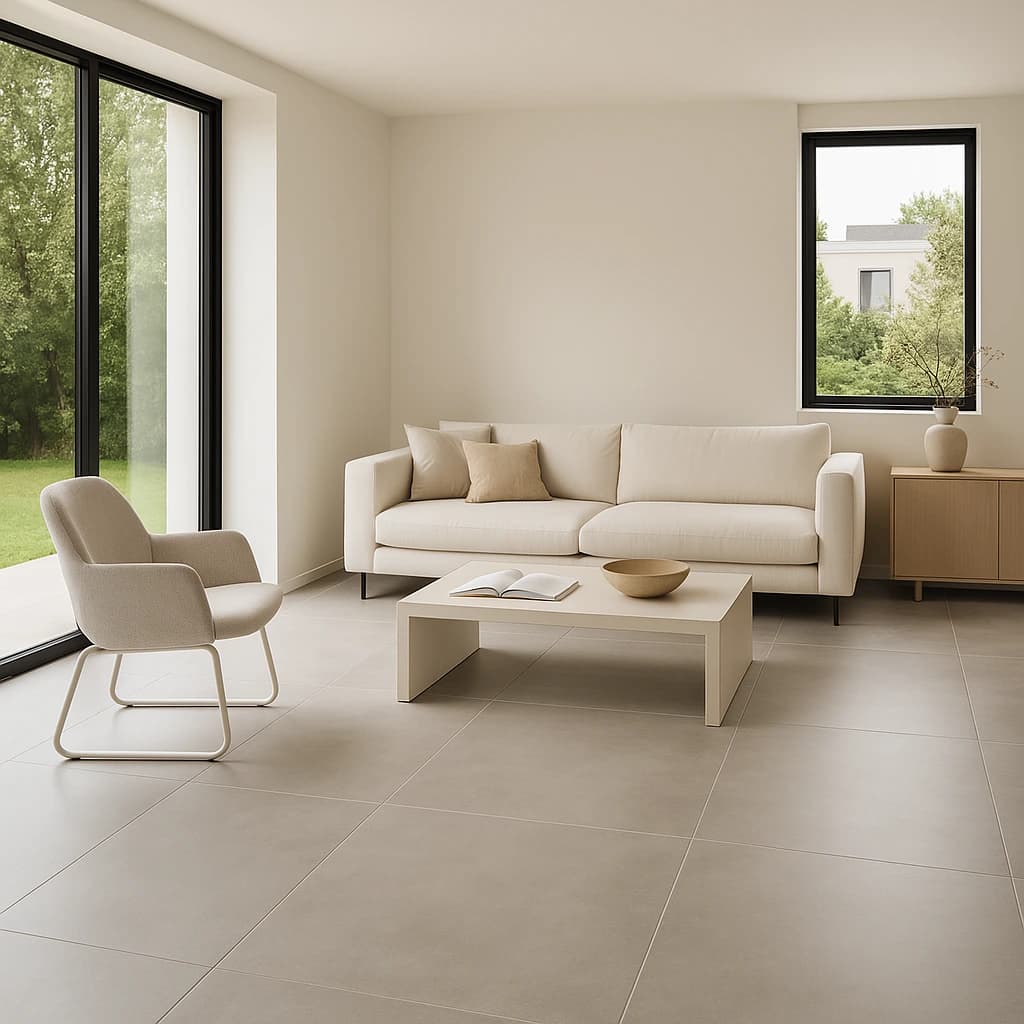 Carrelage grand format pour séjour design